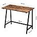 SCRIVANIA PER COMPUTER Valora in stile rustico con struttura in metallo per ufficio domestico - Foto miniatura 3