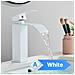 Rubinetto per lavabo da bagno, Blackswan, tipo M298, modello a cascata bianco, misura 19,3 cm - Foto miniatura 2