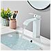 Rubinetto per lavabo da bagno, Blackswan, tipo M298, modello a cascata bianco, misura 19,3 cm - Foto miniatura 3