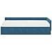 Struttura Letto Angolare con Materasso Altro 2 pcs Blu Velluto - Foto miniatura 5
