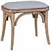 Sgabello In Legno Imbottito 55x37x47h Cm - Foto miniatura 1