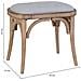 Sgabello In Legno Imbottito 55x37x47h Cm - Foto miniatura 3