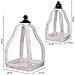 Set Di 2 Portavasi In Legno 29x29x49h-18x18x34h Cm - Foto miniatura 3