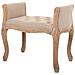 Sgabello In Legno 71x 48x45/60 Cm Beige - Foto miniatura 5