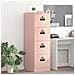 Armadio per File con cassetto 2 pcs Rosa 44 x 50 x 106.5 cm - Foto miniatura 2