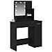 Tavolo da Trucco con cassetto Rovere Nero 86,5 x 35 x 136 cm - Foto miniatura 3