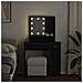Tavolo da Trucco con cassetto Rovere Nero 86,5 x 35 x 136 cm - Foto miniatura 4