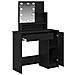 Tavolo da Trucco con cassetto Rovere Nero 86,5 x 35 x 136 cm - Foto miniatura 5