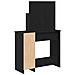 Tavolo da Trucco con cassetto Rovere Nero 86,5 x 35 x 136 cm - Foto miniatura 8