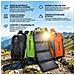 Zaino Con Pannello Solare 20w Usb 5v Zaino Trekking 40 Litri Impermeabile Per Escursionismo, Ciclismo, Moto, Travel Unisex Adulto (nero) - Foto miniatura 3