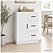 Credenza Bianco 66 x 34,5 x 87 cm Legno ingegnerizzato - Foto miniatura 2