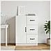 Credenza Bianco 66 x 34,5 x 87 cm Legno ingegnerizzato - Foto miniatura 4