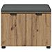 Panca per scarpe con cuscino Rovere Artigianale 60 x 38 x 46 cm - Foto miniatura 5