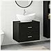 Set di mobili per il bagno Rovere Nero Legno ingegnerizzato - Foto miniatura 4