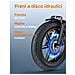 M1 Bici Elettrica Stile Moto, 25 km /h, Pneumatici Fat 20×4.0, Doppia Sospensione, Luci LED, Portata Massima 150kg, Blu - Foto miniatura 4