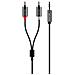 Mini 3.5mm To Stereo Rca Cable (3.5mm-m / 2xrca-m) 1.8m In - Foto miniatura 1