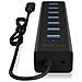 Hub Usb 3.0 in Alluminio a 7 Porte Colore Nero - Foto miniatura 2
