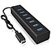 Hub Usb 3.0 in Alluminio a 7 Porte Colore Nero - Foto miniatura 4