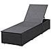 Lettini Prendisole Con Cuscini 2 Pz In Polyrattan Nero - Foto miniatura 4