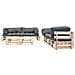 Set Divani Da Giardino Pallet 6pz Con Cuscini Grigi Legno Fsc - Foto miniatura 2