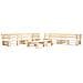 Set Divani Da Giardino Pallet 6pz Con Cuscini Grigi Legno Fsc - Foto miniatura 3