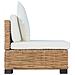 Divano Senza Braccioli con Cuscini in Rattan Naturale 66 x 69 x 62 cm - Foto miniatura 2
