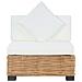 Divano Senza Braccioli con Cuscini in Rattan Naturale 66 x 69 x 62 cm - Foto miniatura 3