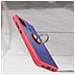 Cover Samsung Galaxy A21s Bimateriale Anello In Metallo Funzione Supporto Rosso - Foto miniatura 4