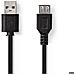 Cavo Usb 2.0 A Maschio - Usb A Femmina 3m Nero5412810294428 - Foto miniatura 1