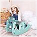 3-in-1 Cavallo A Dondolo Scivolo Per Bambini 3-5 Anni Canestro Verde - Foto miniatura 5