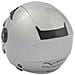 Jet Casco Moto City Doppia Visiera Scooter Certificato Ece 22-05 Argento Xs - Foto miniatura 9