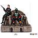 Statua Deluxe In Scala 1/10 Di Boba Fett E Fennec Shand Su Trono - The Mandalorian - Iron Studios - Foto miniatura 1