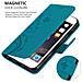 Cadorabo Custodia Compatibile Con Apple Iphone 6 Plus / Iphone 6s Plus In Blu Fiore - Coperchio Protettivo In Design Floreale Con Chiusura Magnetica, Funzione Stand E Slot Per Carte - Foto miniatura 3