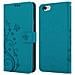 Cadorabo Custodia Compatibile Con Apple Iphone 6 Plus / Iphone 6s Plus In Blu Fiore - Coperchio Protettivo In Design Floreale Con Chiusura Magnetica, Funzione Stand E Slot Per Carte - Foto miniatura 5