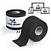 Nastro Kinesiologico 5m X 5cm, Kinesio Tape Con E-book Con Esempi Applicazione, Cerotto Muscolare, Taping Forte Resistente Elastico (2 X Nero) - Foto miniatura 1