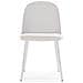 Set Di 4 Sedie Kana Bianche, Gambe In Metallo E Sedile Imbottito - Foto miniatura 2
