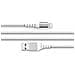 Cavo Usb A/lightning Rinforzato 3 M - 2,4 A Bianco, Bianco - Foto miniatura 1