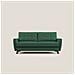 Callisto Divano letto matrimoniale in tessuto morbido impermeabile T02 168 cm (mat. 120x197) verde - Foto miniatura 3