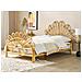 Letto Matrimoniale Rattan Legno Chiaro 140 X 200 Cm Florentine - Foto miniatura 1