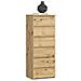 Cassettiera CL6, 6 cassetti, 40x35x109 cm, Colore Quercia Artisan - Foto miniatura 1
