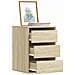 Cassettiera Angolare Rovere Sonoma 40x41x58cm Legno Multistrato - Foto miniatura 1