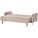 Divano Letto 3 Posti Heming Tessuto Marrone Chiaro - Foto miniatura 5