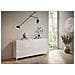 Madia 3 Ante/4 Cassetti 174x40x84 Cm Solaria Bianco Lucido - Foto miniatura 2