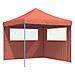 Tendone Per Feste Pieghevole Pop-up Con 2 Pareti Terracotta - Foto miniatura 2