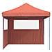 Tendone Per Feste Pieghevole Pop-up Con 2 Pareti Terracotta - Foto miniatura 3