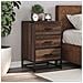 Comodino Rovere Marrone 40x34,5x60cm Legno Multistrato Metallo - Foto miniatura 1
