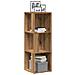 Mobile Angolare Rovere Artigianale 33x33x100 Cm In Truciolato - Foto miniatura 1