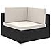 Lusso Casadino -  Set Divani Da Giardino 12 Pz Con Cuscini In Polyrattan Nero - Foto miniatura 2