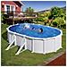 Piscina Ovale Atlantis 500 X 300 X 132 Cm Con Parete In Acciaio Bianco - Foto miniatura 1