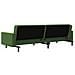Divano Letto a 2 Posti con 2 Cuscini Verde Scuro in Velluto - Foto miniatura 8